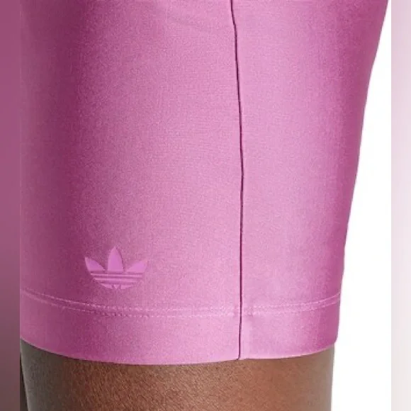 NWT Adidas Originals 3-Stripes Spandex Cycling Shorts- Semi Pulse Lilac - MED - Picture 6 of 13